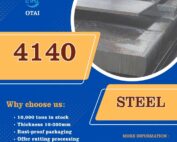 Distribuidor de Placas de Acero 4140: Propiedades, Stock, Tratamiento Térmico y Compra